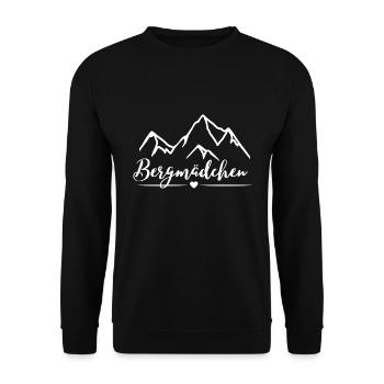 Bergmädchen - Unisex Pullover - Schwarz - Vorne - Alina (178cm) & Michal (187cm)