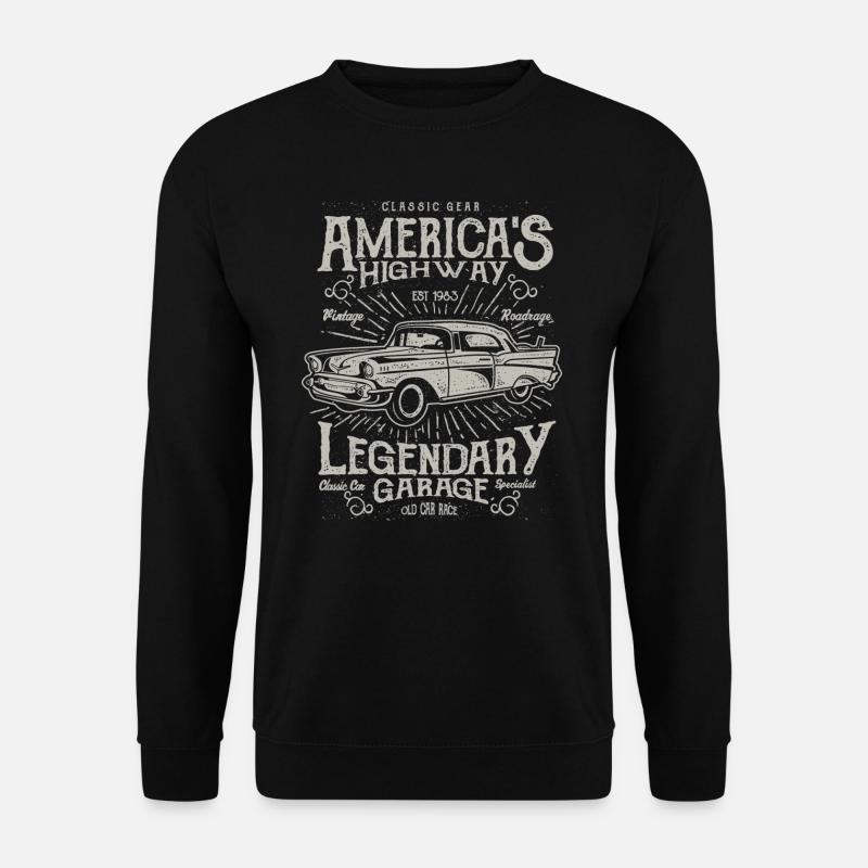 Americas Highway - Unisex Sweatshirt - black