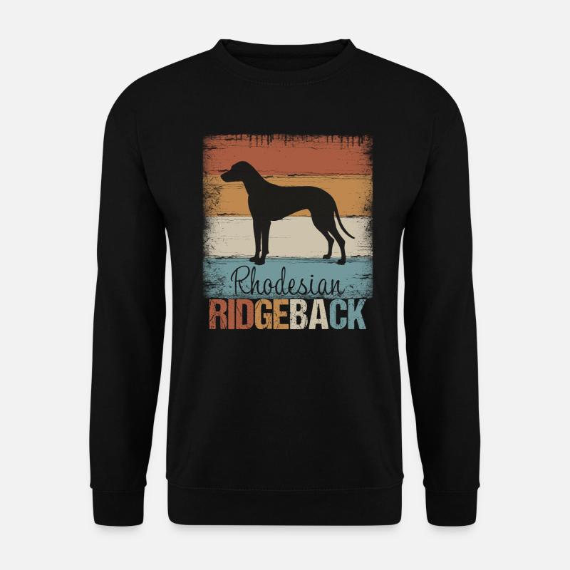 Rhodesian Ridgeback Hund Geschenk - Unisex Pullover - Schwarz