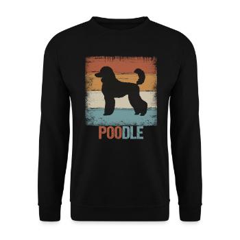 Poodle Poodle dog gift - Unisex Sweatshirt - black - Front - Alina (178cm) & Michal (187cm)