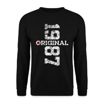 39E ANNIVERSAIRE ORIGINAL 1987 - Sweat-shirt Unisexe - noir - Devant - Alina (178cm) & Michal (187cm)