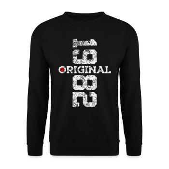 44E ANNIVERSAIRE ORIGINAL 1982 - Sweat-shirt Unisexe - noir - Devant - Alina (178cm) & Michal (187cm)