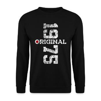 51E ANNIVERSAIRE ORIGINAL 1975 - Sweat-shirt Unisexe - noir - Devant - Alina (178cm) & Michal (187cm)