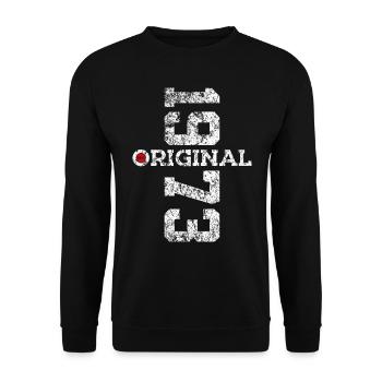 53RD BIRTHDAY ORIGINAL 1973 - Unisex Sweatshirt - black - Front - Alina (178cm) & Michal (187cm)