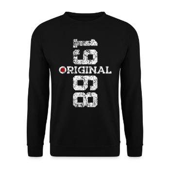 58E ANNIVERSAIRE ORIGINAL 1968 - Sweat-shirt Unisexe - noir - Devant - Alina (178cm) & Michal (187cm)