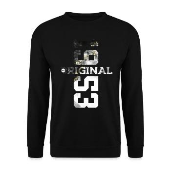 ORIGINAL 1953 COOL 73RD BIRTHDAY - Unisex Sweatshirt - black - Front - Alina (178cm) & Michal (187cm)