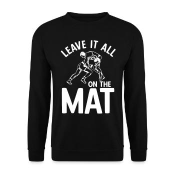 Grappling Martial Arts Wrestling - Unisex Pullover - Schwarz - Vorne - Alina (178cm) & Michal (187cm)