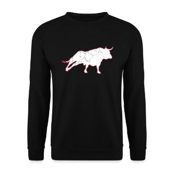 Spanish Vintage Bull, bull vintage - Unisex Sweatshirt - black - Front - Alina (178cm) & Michal (187cm)