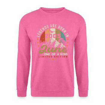 June 2005 Anniversary Juni 2005 Juni - Unisex Sweatshirt - pink - Front