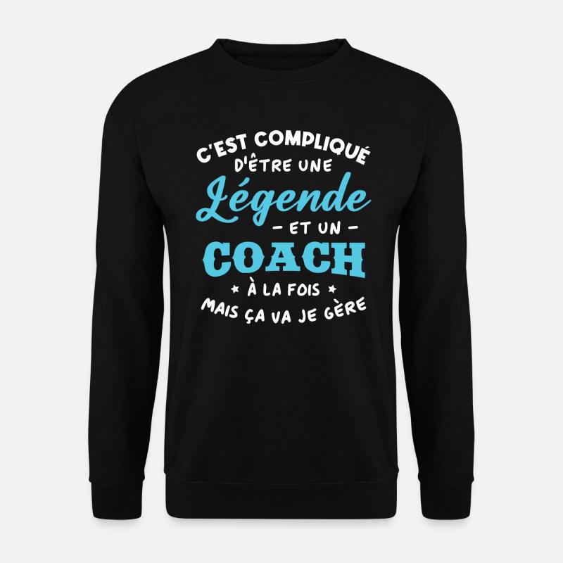 Legende und Trainer - Unisex Pullover - Schwarz