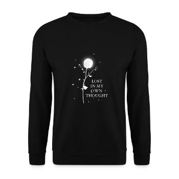 Moon rose occult - Unisex Sweatshirt - black - Front - Alina (178cm) & Michal (187cm)