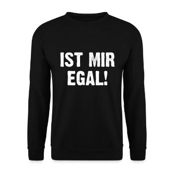 Ist Mir Egal! - Unisex Pullover - Schwarz - Vorne - Alina (178cm) & Michal (187cm)