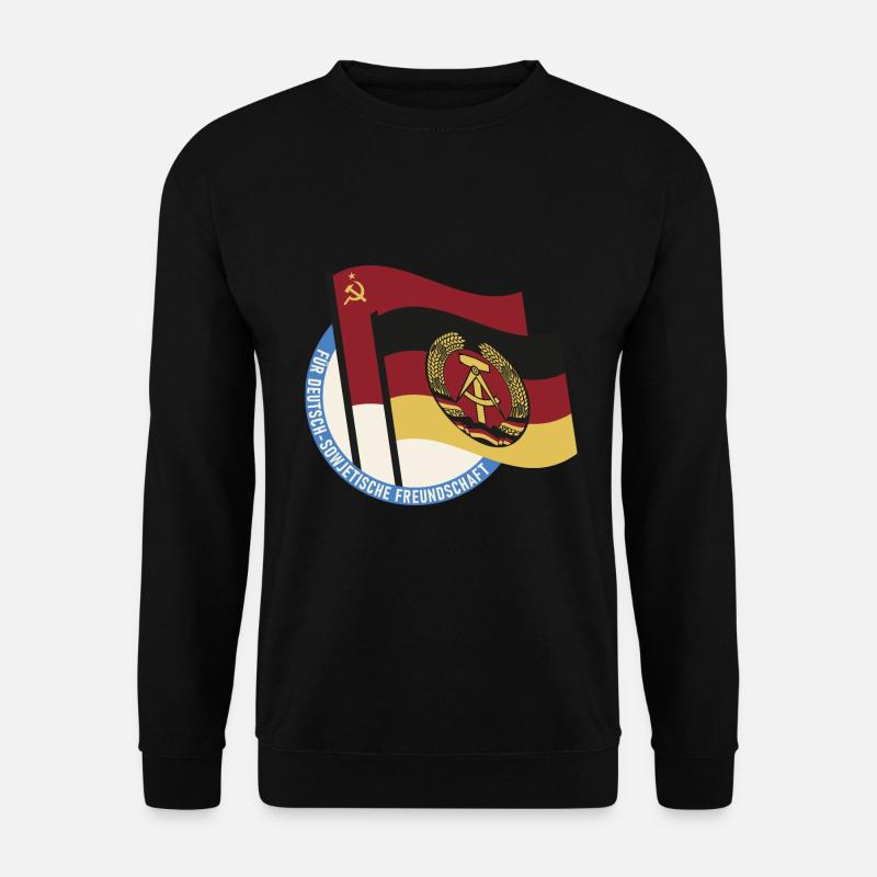 Für Deutsch Sowjetische Freundschaft Ossi DDR - Unisex Pullover - Schwarz