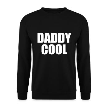 Daddy cool - Unisex Sweatshirt - black - Front - Alina (178cm) & Michal (187cm)