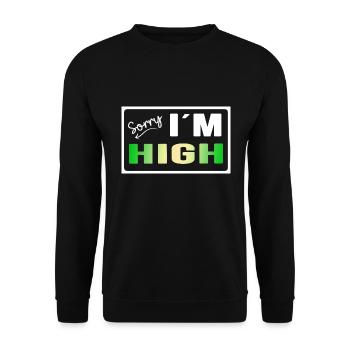 high legal chill-time party zone Rastafari - Unisex Sweatshirt - black - Front - Alina (178cm) & Michal (187cm)