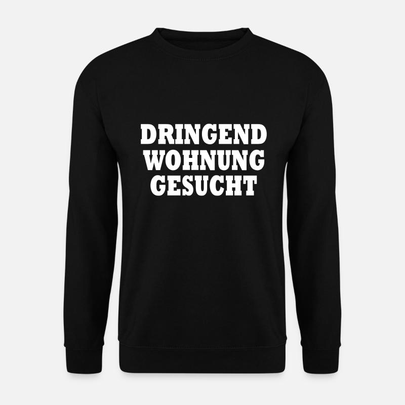Dringend wohnung gesucht - Unisex Pullover - Schwarz