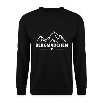 Bergmädchen - Unisex Pullover - Schwarz - Vorne - Alina (178cm) & Michal (187cm)