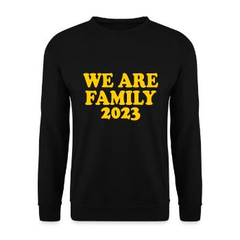 We are family 2023 - Sweat-shirt Unisexe - noir - Devant - Alina (178cm) & Michal (187cm)