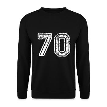 70 - Unisex Sweatshirt - black - Front - Alina (178cm) & Michal (187cm)