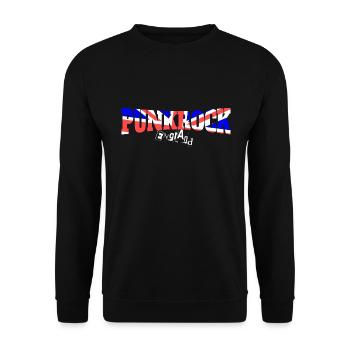 Punkrock England - Unisex Pullover - Schwarz - Vorne - Alina (178cm) & Michal (187cm)