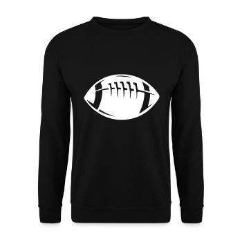 Football - Unisex Pullover - Schwarz - Vorne - Alina (178cm) & Michal (187cm)