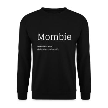 Définition de Mombie - Sweat-shirt Unisexe - noir - Devant - Alina (178cm) & Michal (187cm)