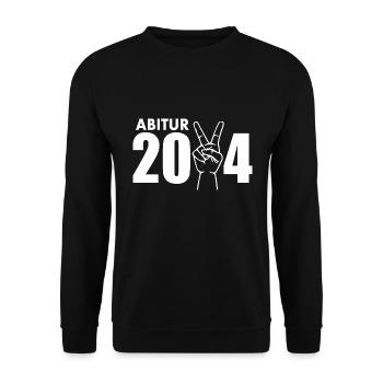 Abitur 2024 - Unisex Pullover - Schwarz - Vorne - Alina (178cm) & Michal (187cm)