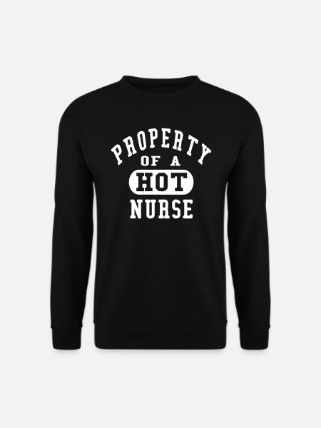 Property of a HOT Nurse - Unisex Sweatshirt - black