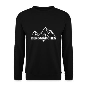 Bergmädchen - Unisex Pullover - Schwarz - Vorne - Alina (178cm) & Michal (187cm)