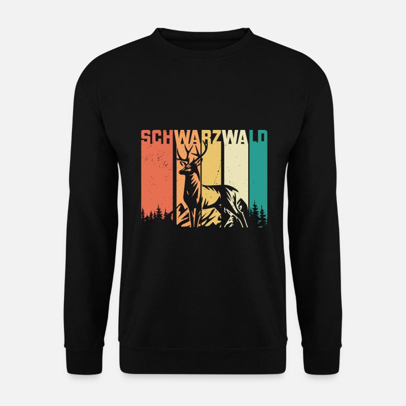 Schwarzwald Schwarzwaldmädel Bollenhut Damen - Unisex Pullover - Schwarz