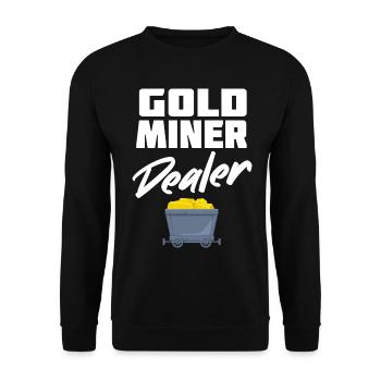 Gold Mining Gold Mine - Unisex Sweatshirt - black - Front - Alina (178cm) & Michal (187cm)