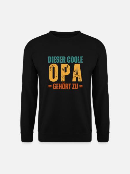 Dieser coole Opa gehört zu Personalisiert - Unisex Pullover - Schwarz