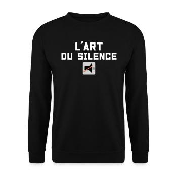 L'Art Du Silence - Sweat-shirt Unisexe - noir - Devant - Alina (178cm) & Michal (187cm)