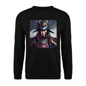 Stolzer Samurai Japan Asia Kendo Karate Ninja Judo - Unisex Pullover - Schwarz - Vorne - Alina (178cm) & Michal (187cm)