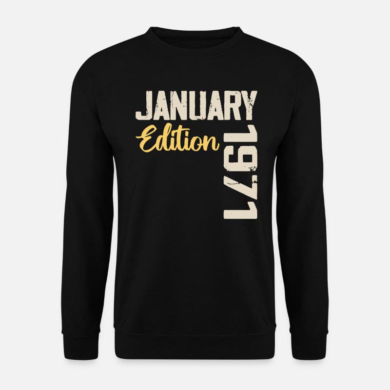Geburtstagsgeschenk geboren im Januar 1971 - 1971 - Unisex Pullover - Schwarz