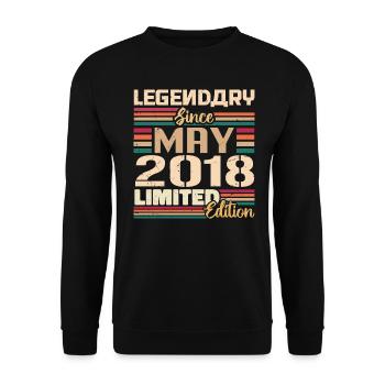 May 2018 May - Jubilee May 2018 - Unisex Sweatshirt - black - Front - Alina (178cm) & Michal (187cm)