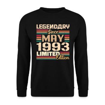 May 1993 May - Jubilee May 1993 - Unisex Sweatshirt - black - Front - Alina (178cm) & Michal (187cm)