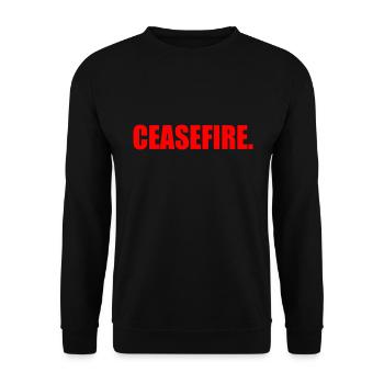 Ceasefire - Unisex Sweatshirt - black - Front - Alina (178cm) & Michal (187cm)