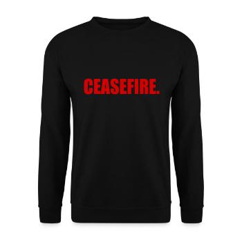 Ceasefire - Unisex Sweatshirt - black - Front - Alina (178cm) & Michal (187cm)