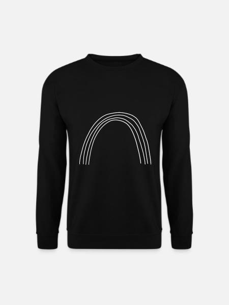 Rainbow Symbol Lineart - Unisex Sweatshirt - black