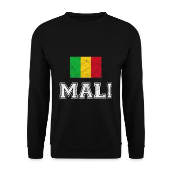 Drapeau Mali Bamako Afrique cadeau - Sweat-shirt Unisexe - noir - Devant - Alina (178cm) & Michal (187cm)