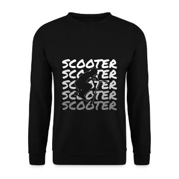 Stunt Scooter - Unisex Pullover - Schwarz - Vorne - Alina (178cm) & Michal (187cm)