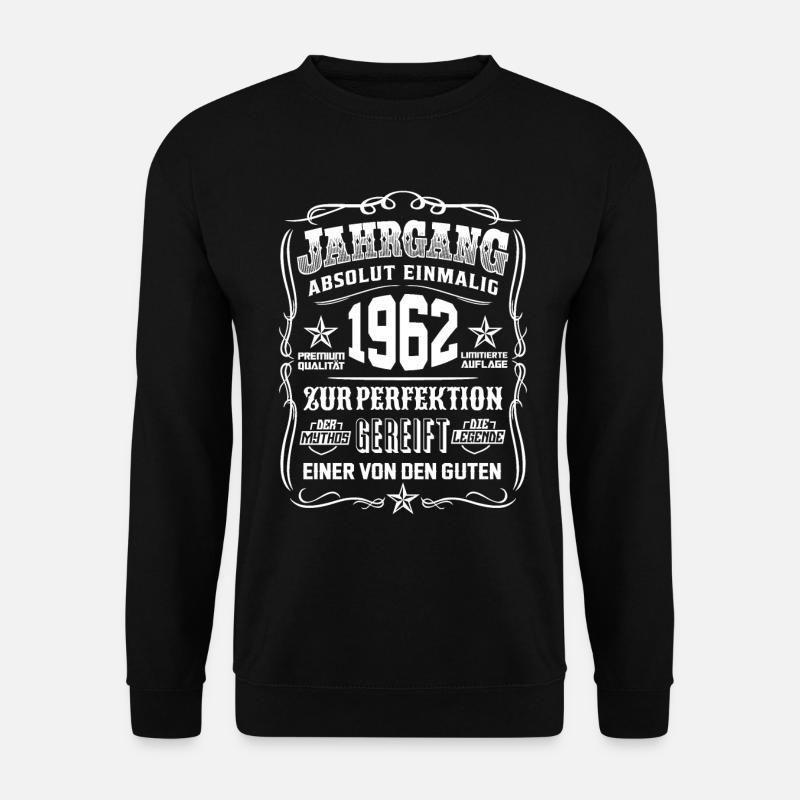Jahrgang 1962 Geschenk 57. Geburtstag 57 jahre - Unisex Pullover - Schwarz