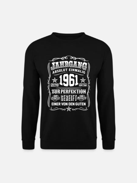 Jahrgang 1961 Geschenk 58. Geburtstag 58 jahre - Unisex Pullover - Schwarz