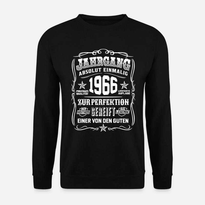 Jahrgang 1966 Geschenk 53. Geburtstag 53 jahre - Unisex Pullover - Schwarz