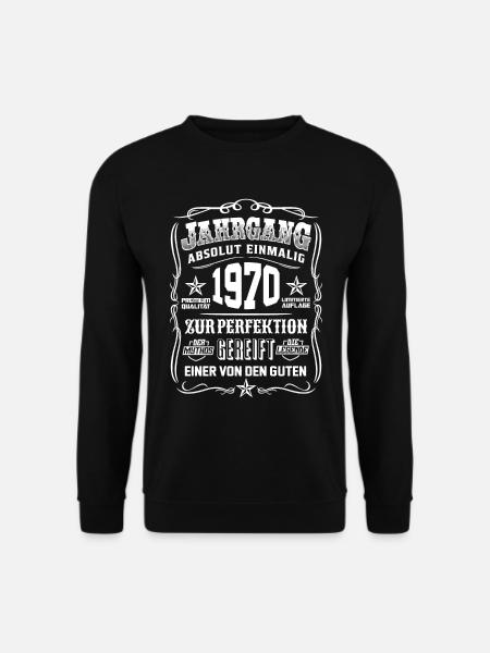 Jahrgang 1970 Geschenk 49. Geburtstag 49 jahre - Unisex Pullover - Schwarz
