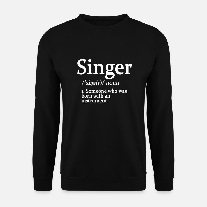 Singer - Unisex Sweatshirt - black