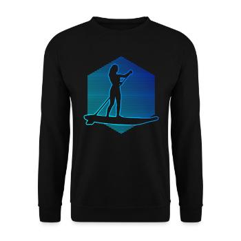 Standup Paddle Stand up Paddle Board Hommes - Sweat-shirt Unisexe - noir - Devant - Alina (178cm) & Michal (187cm)