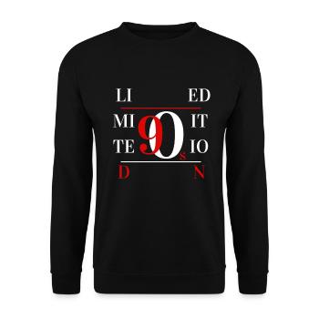 90er Jahre limitierte Auflage - Unisex Pullover - Schwarz - Vorne - Alina (178cm) & Michal (187cm)
