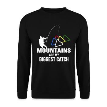 Bergfex Mountaineer Randonnée alpiniste en montagne - Sweat-shirt Unisexe - noir - Devant - Alina (178cm) & Michal (187cm)